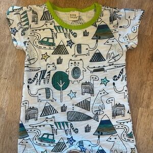 Kids tales boutique style graphic animal romper 12-18 months